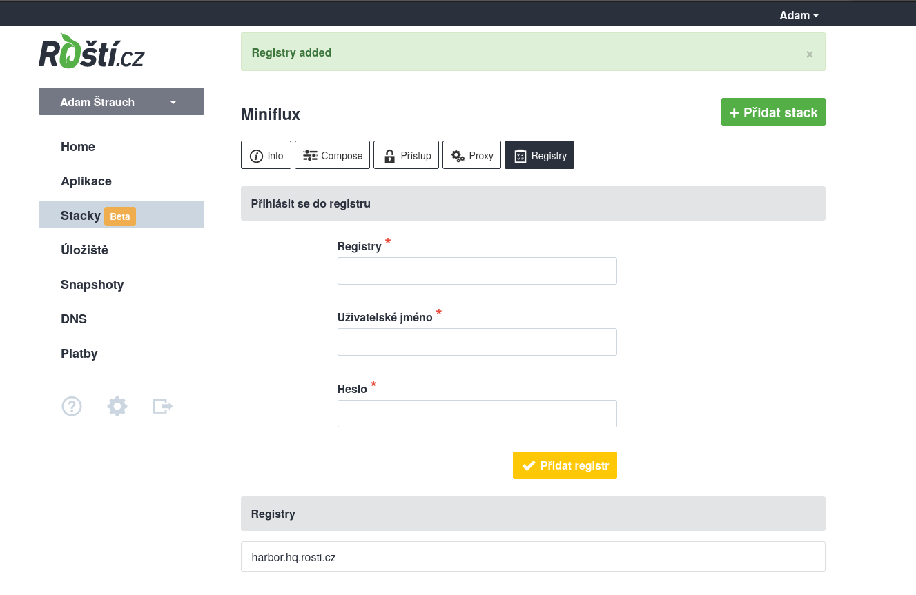 Docker registry